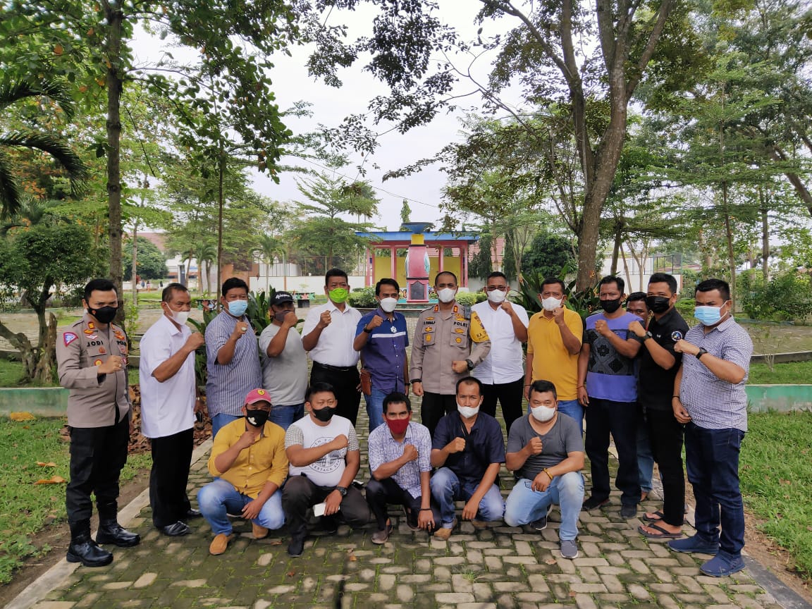 Kapolres Asahan Bersama Jajarannya Kunjungi Warung Jurnalis Asahan