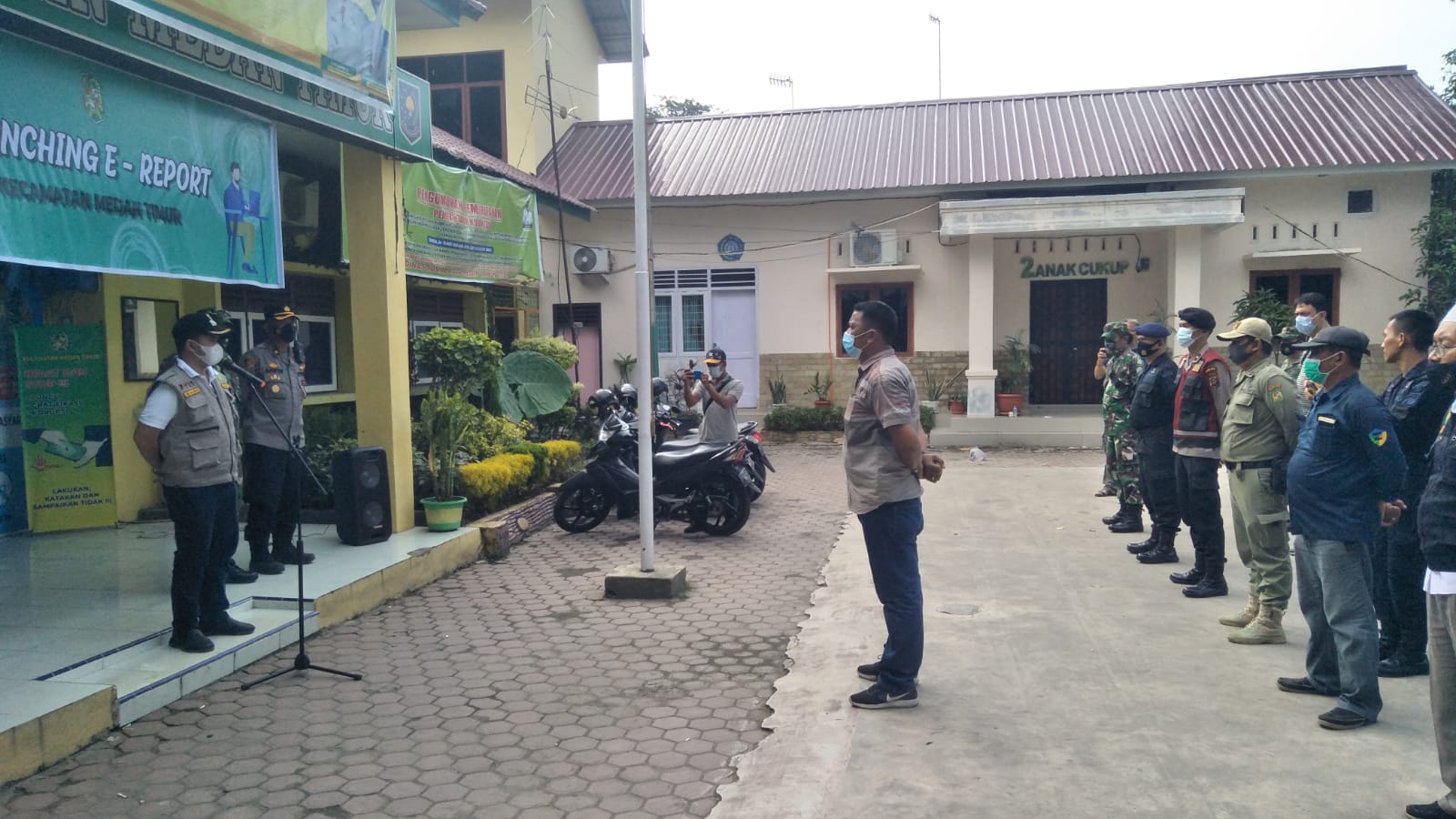 Apel PPKM Level 4, Muspika Medan Timur Ingatkan Masyarakat Makan di Tempat 20 Menit