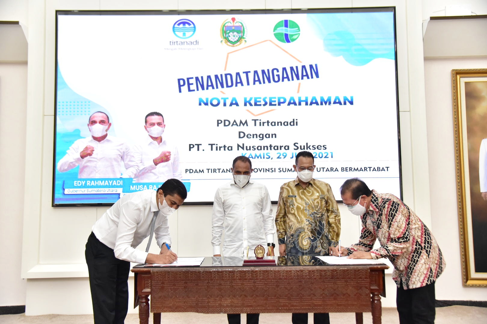Gubernur Edy Rahmayadi Minta PDAM Tirtanadi Percepat  Kejar Target Kebutuhan Air Minum Masyarakat