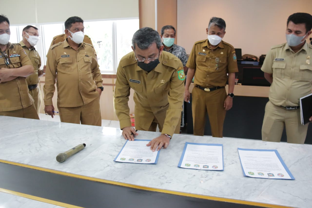 Pemko Medan dan Pemkab Deli Serdang Tandatangani Kesepakatan Batas Daerah