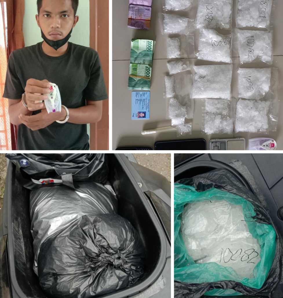 Direktorat Resnarkoba Poldasu Tangkap MNN Pegedar Sabu 800 Gram 