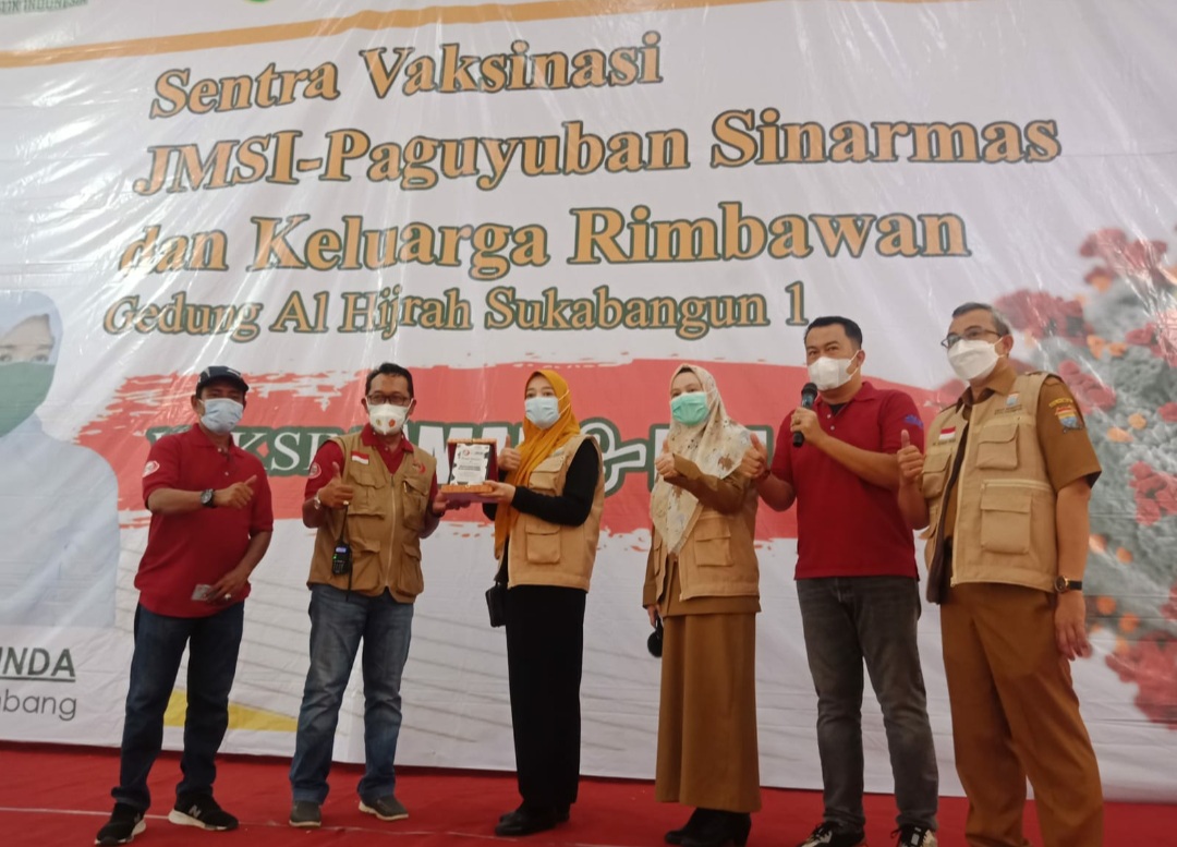 JMSI Sumsel, Paguyuban Sinar Mas dan Keluarga Rimbawa Gelar 1000 Vaksin