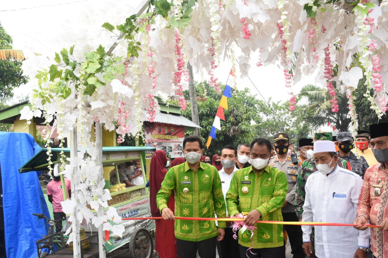 Bupati dan Wakil Bupati Sergai Hadiri Syukuran Pembangunan Jalan di Pantai Cermin