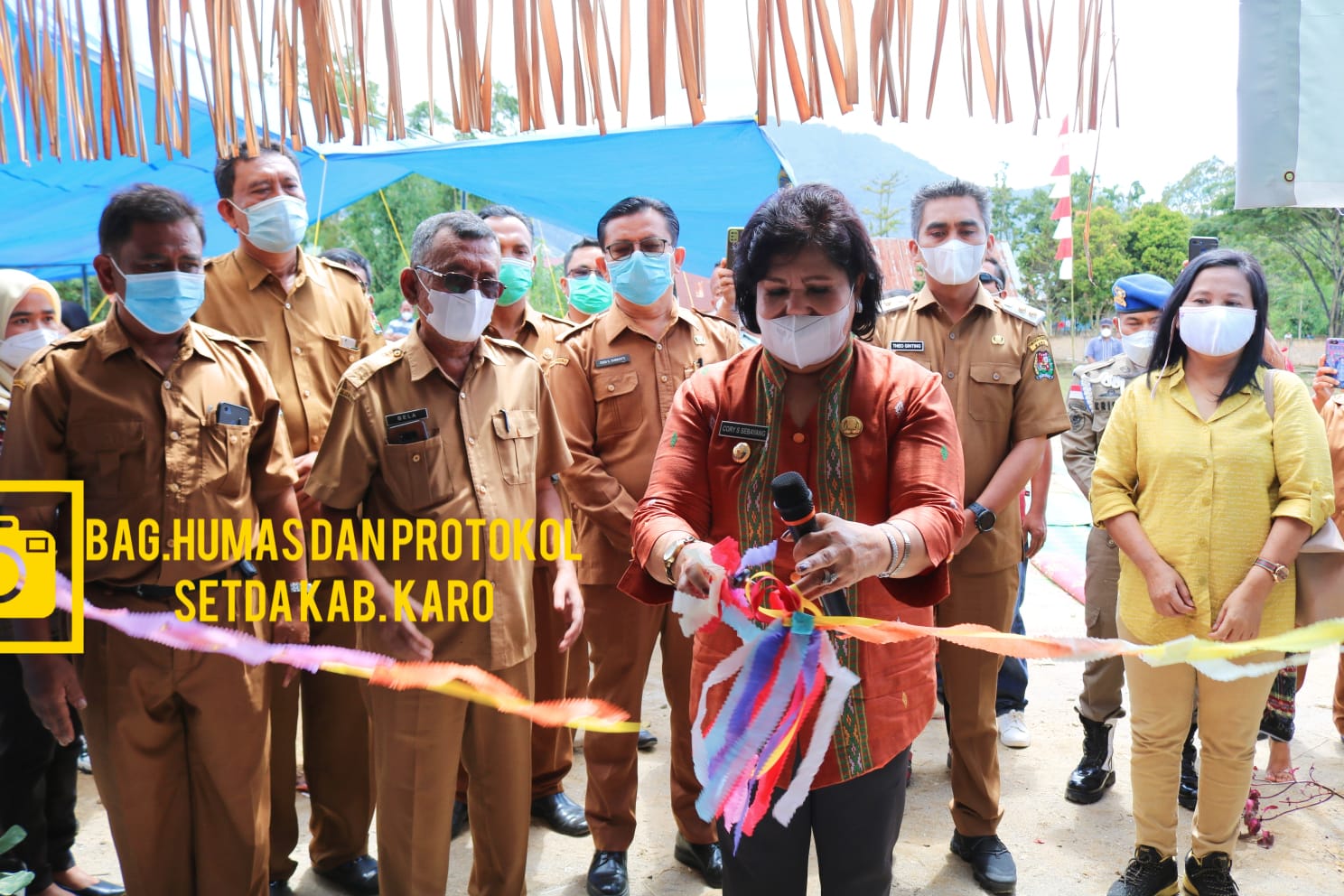 BUPATI DAN WAKIL BUPATI KARO RESMIKAN SMP NEGERI 2 LAUBALENG