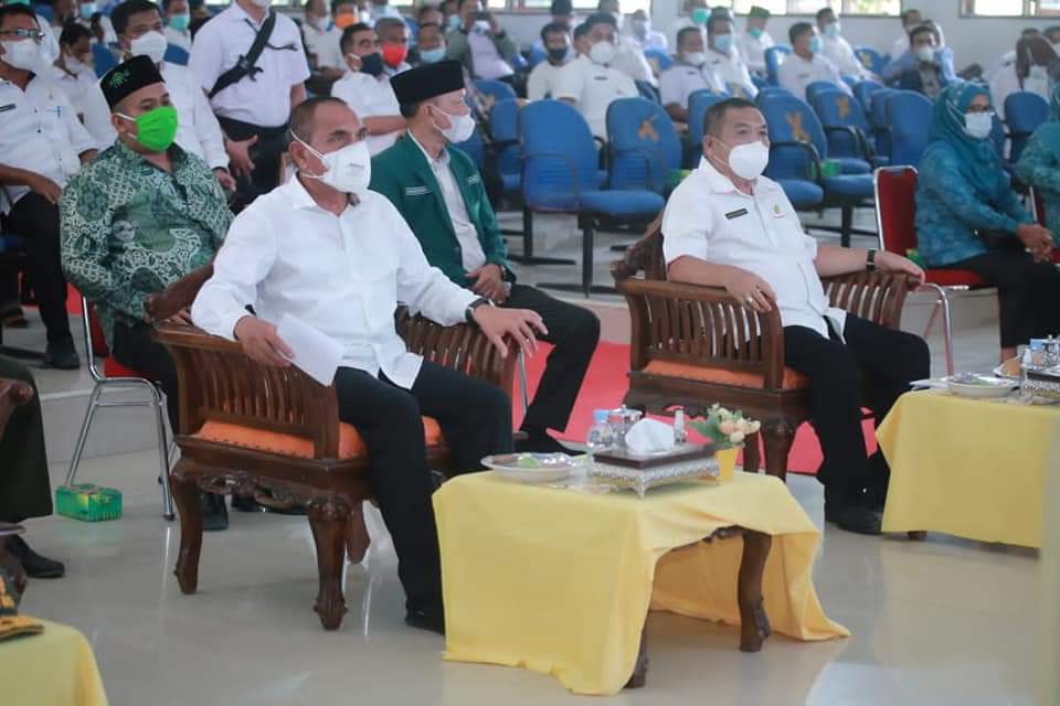 Sekdakab Labuhanbatu Sambut Kunker Gubsu di Kab, Ika Bina En Pabolo