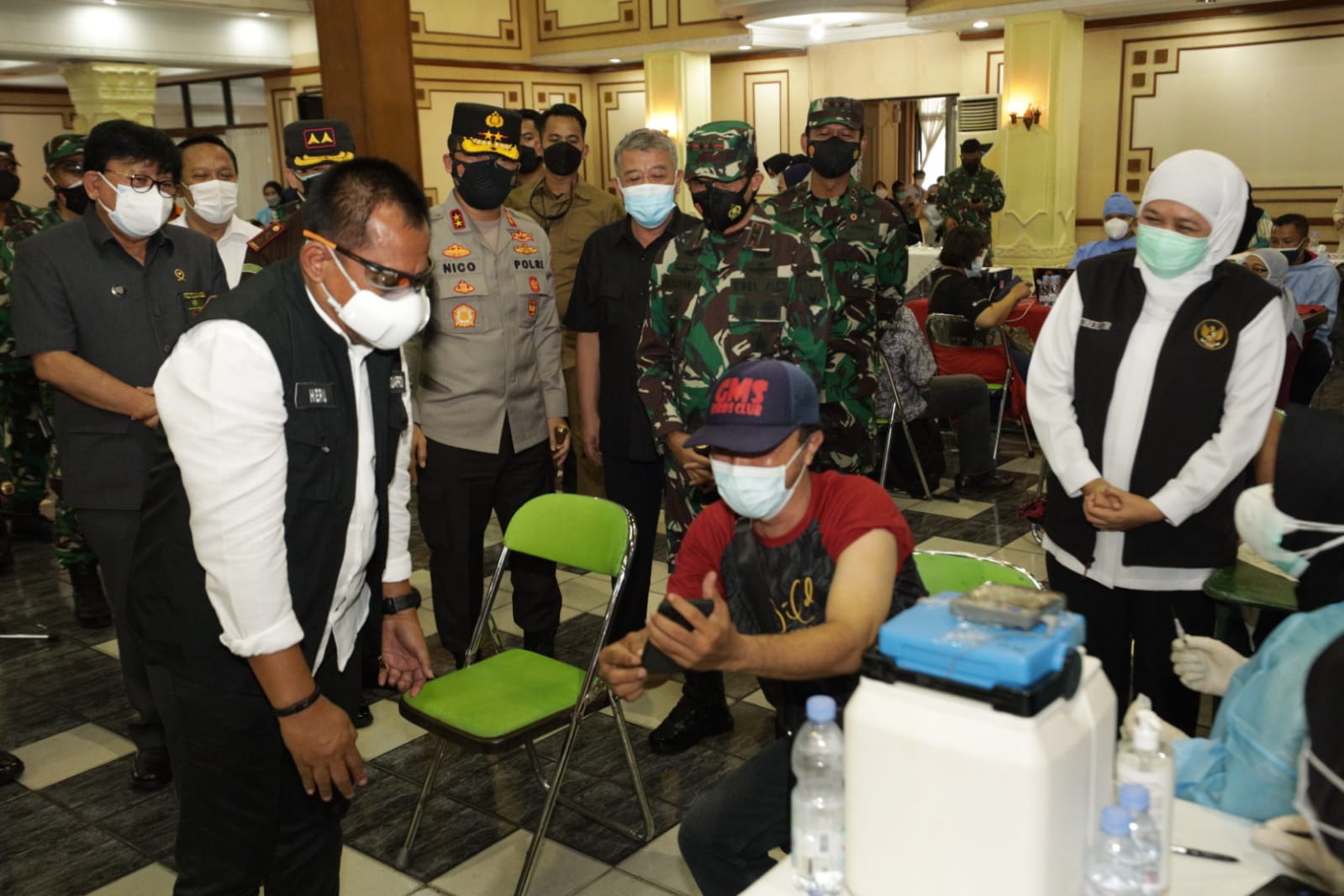 Percepat Herd Immunity, Forkopimda Jatim Cek Vaksinasi Merdeka di Kodam V Brawijaya