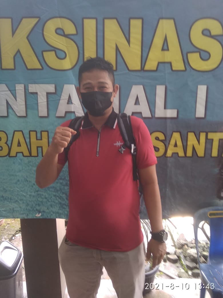 Ketua LPM Pantai labu:ayo kita suntik Vaksin