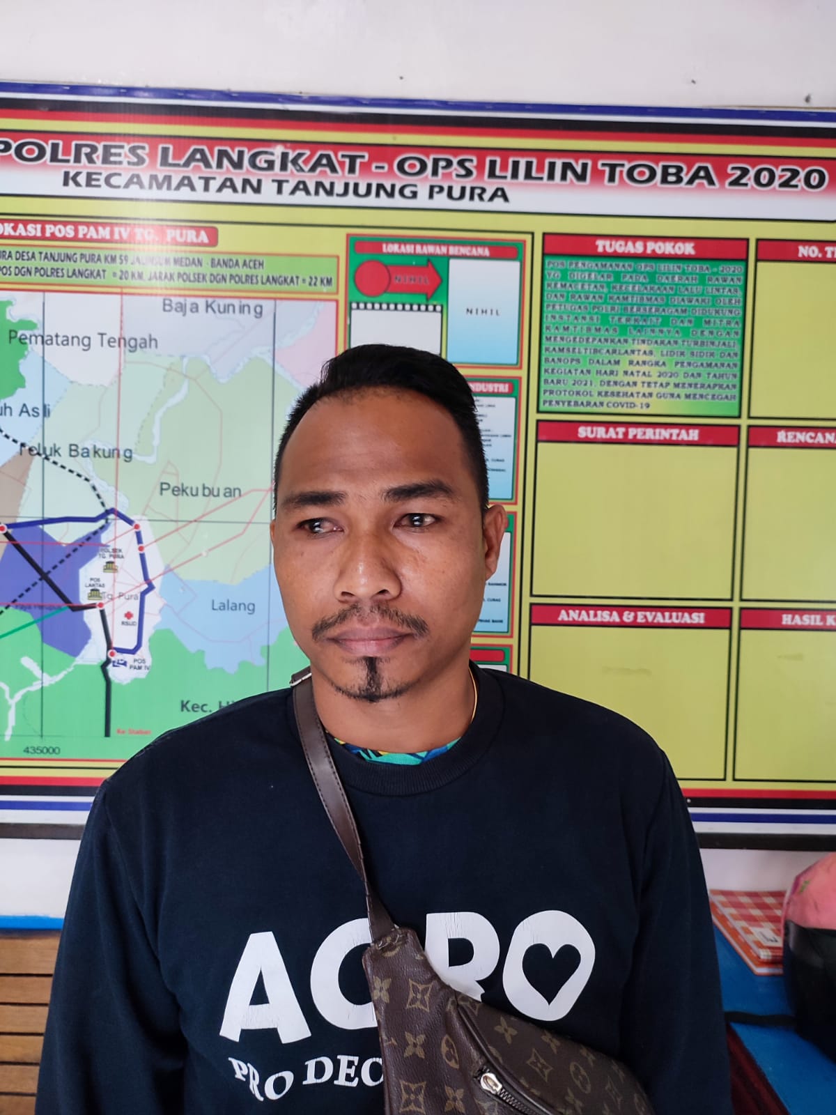 Unit Lantas Polsek Tanjung Pura Amankan Pelaku Curi HP Dan 1 Unit Sepeda Motor Tanpa TNKB