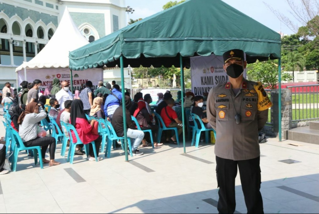 Wakapolda Sumut Tinjau Vaksinasi Merdeka di Rumah Ibadah