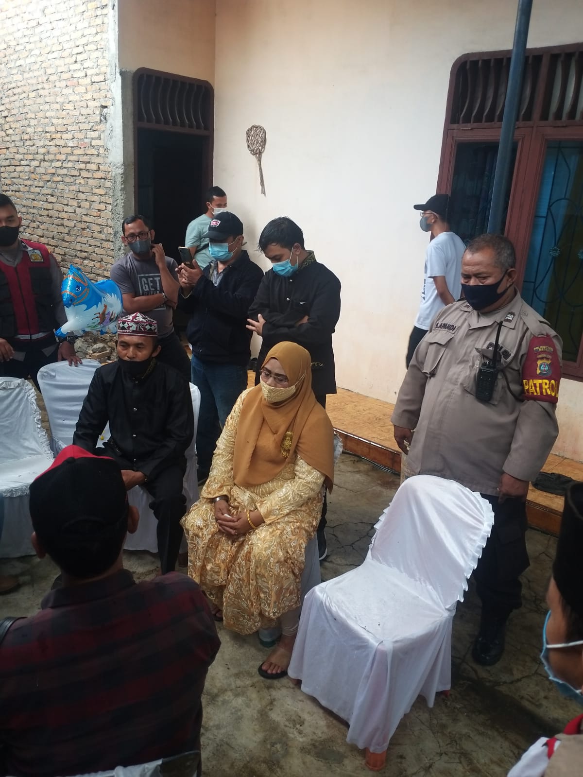 Polsek Patumbak dan Satgas Covid-19 Bubarkan Pesta Pernikahan Langgar PPKM 