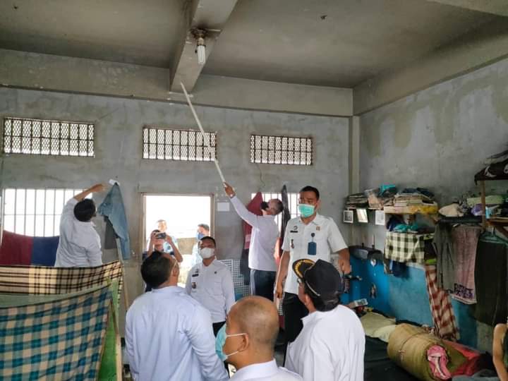 Hindari Gangguan Kamtib, Lapas Kelas IIB Padangsidimpuan Kanwil Kemenkumham Sumut Adakan Deteksi Dini