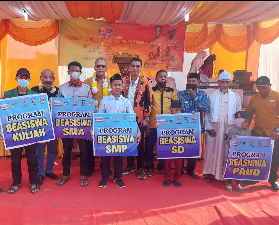 Resmikan Kantor PAC Tanjung Morawa, Ketua DPD Hanura Sumut Kodrat Shah Ajak Kader Berlaku Jujur
