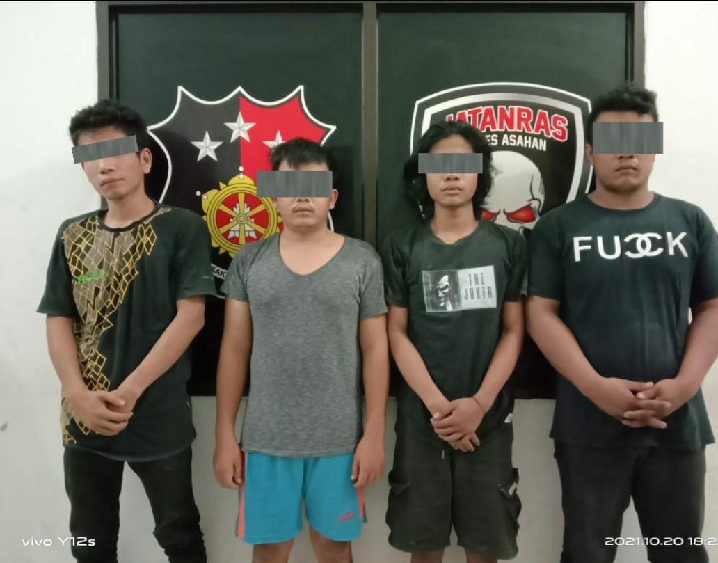Empat Pelaku Curas Diamankan Satreskrim Polres Asahan