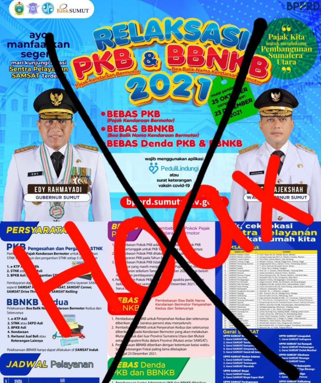 Adanya Sebaran Iklan Bebas PKB, Bebas BBNKB dan Bebas Denda PKB dan BBNK adalah Hoax, Fadly :  Itu  Hoax