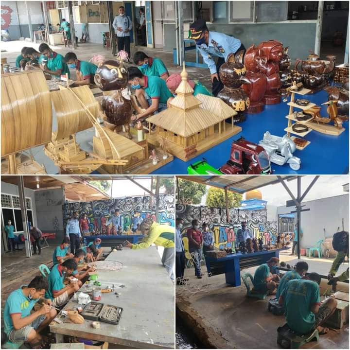 Aktivitas Bengkel Kerja Lapas Kelas IIB Padangsidimpuan Kanwil Kemenkumham Sumut