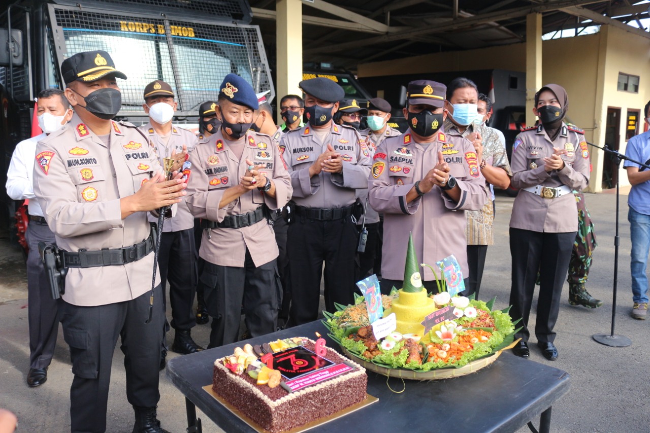 Kapolres T.Tinggi Hadiri Dirgahayu Korps Brimob Ke - 76