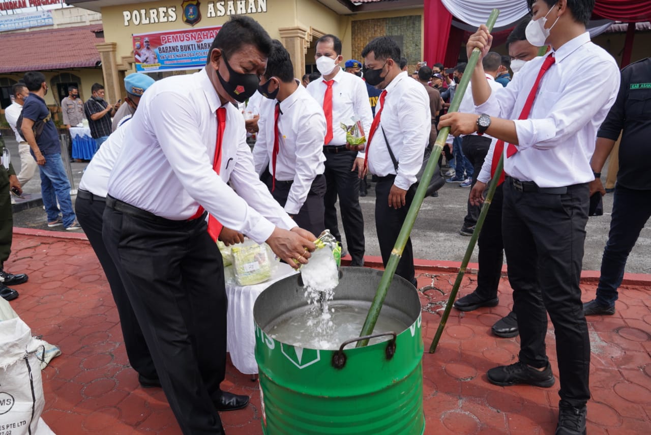 Polres Asahan 62 Kg Sabu Di Rebus