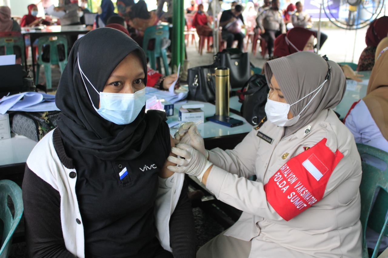 Wujudkan Herd Immunity, Polres Asahan Suntik 1.500 Vaksin Sehari