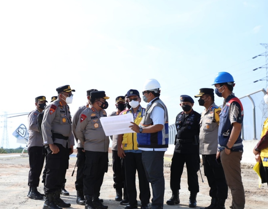 Kapoldasu Tinjau Progres Proyek Nasional Pekerjaan Pembangunan Jalan Tol Junction Tebingtinggi