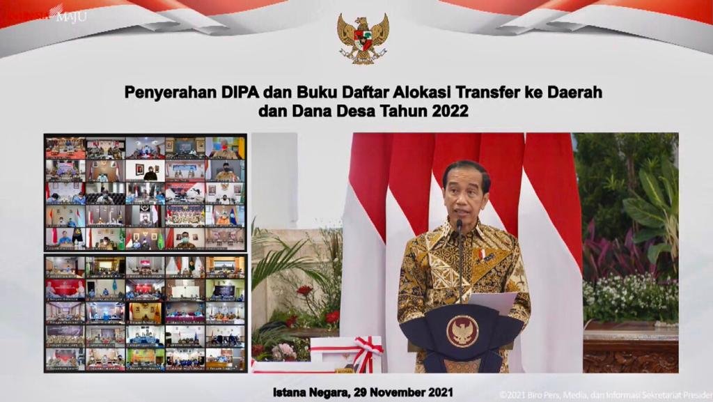 Bobby Nasution Ikuti Kegiatan Penyerahan DIPA dan Buku Daftar Alokasi TKDD Tahun 2022