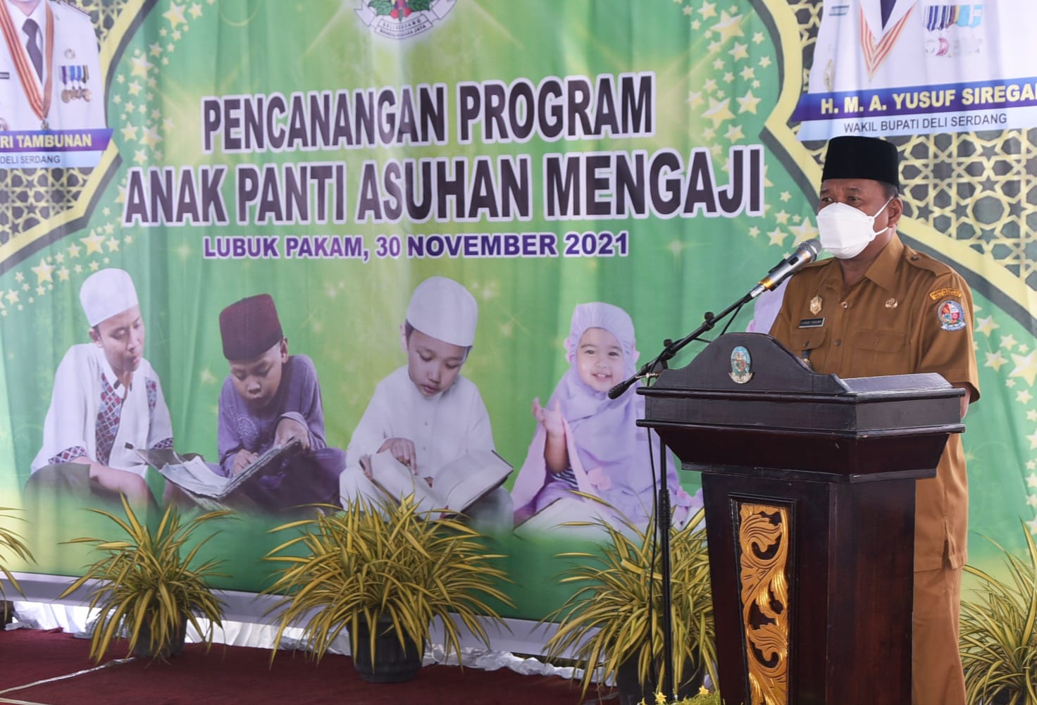 Bupati Deli Serdang Resmikan Dimulainya Program Gerakan “ Anak Panti Asuhan Mengaji”
