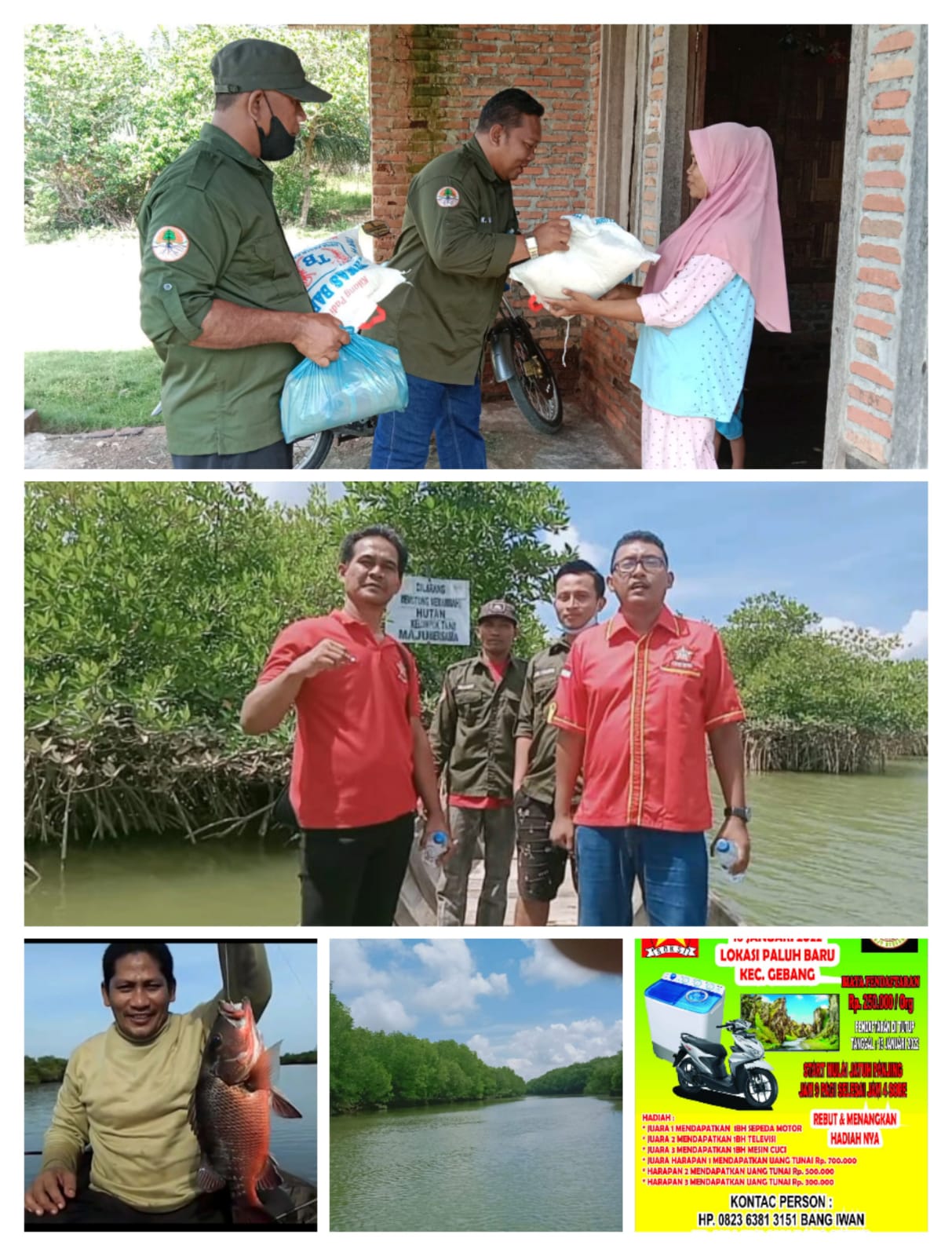 Berhadiah Sepeda Motor, KTH Maju Bersama  DEPICAB SOKSI Kabupaten Langkat Gelar Lomba Pancing Mania