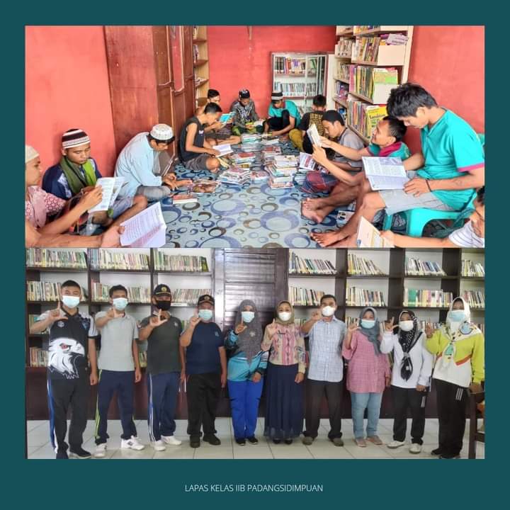 Terima Bantuan Buku dari Dinas Perpustakaan  Kota P.Sidimpuan, Ini Kata Kalapas Kelas IIB Padangsidimpuan Kanwil Kemenkumham  Sumut