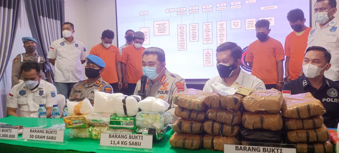 Peredaran 11,4 Kg Sabu dan 15 Kg Ganja Digagalkan, Ini Kombes Pol Riko