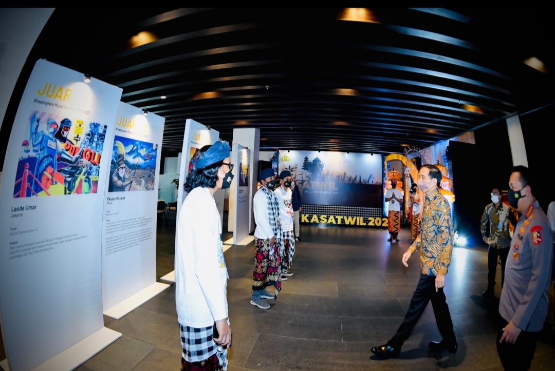 Presiden Jokowi: Lomba Mural Kapolri Hasilnya Positif