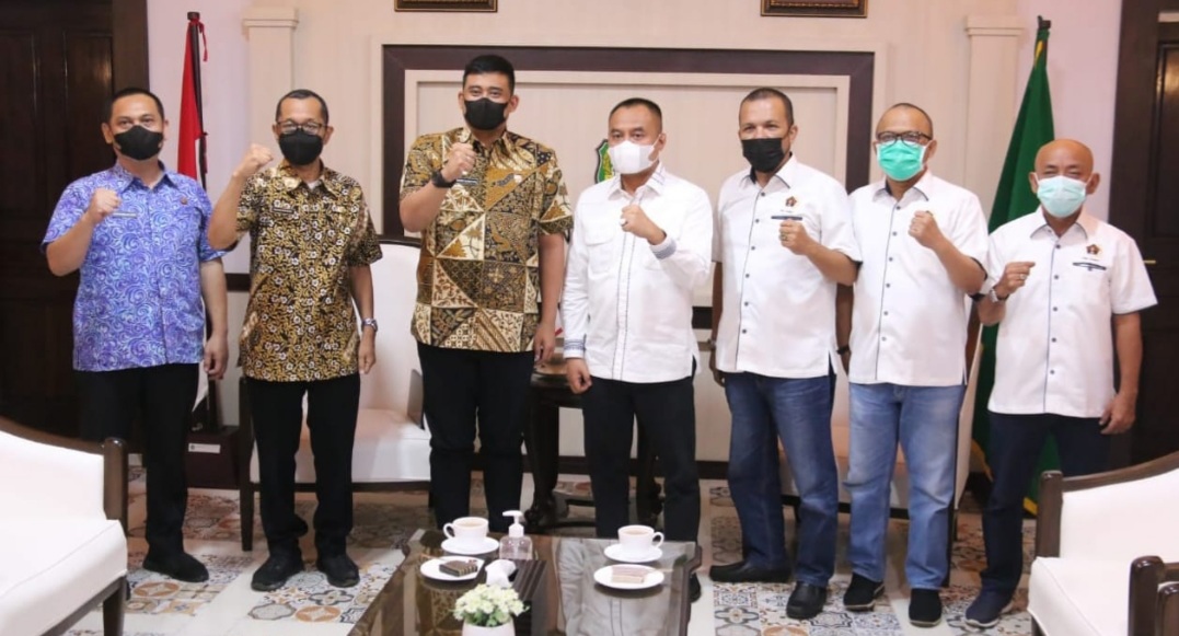 Terima Audensi PWI, Bobby Nyatakan Kota Medan Siap Menjadi Tuan Rumah HPN 2023