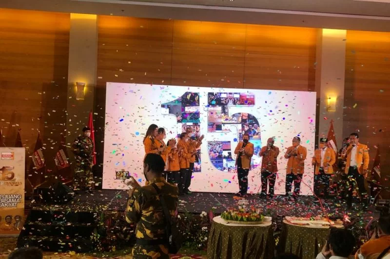 Puncak HUT Partai Hanura 15 Tahun, OSO : Intruksi Semua Kader Bantu Masyarakat Tertimba Musibah