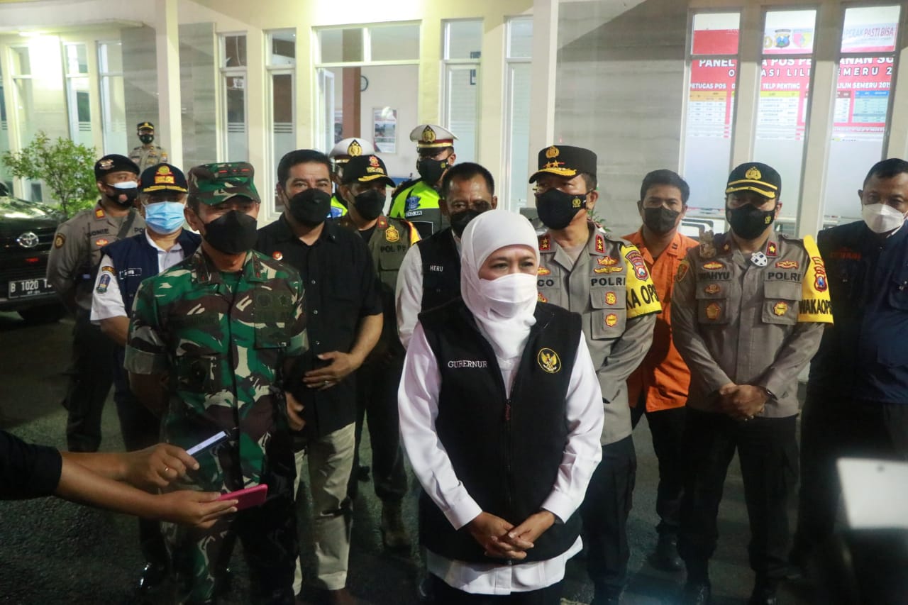 Antisipasi Kerumunan di Malam Pergantian Tahun, Forkopimda Jatim Cek Pos Pengamanan