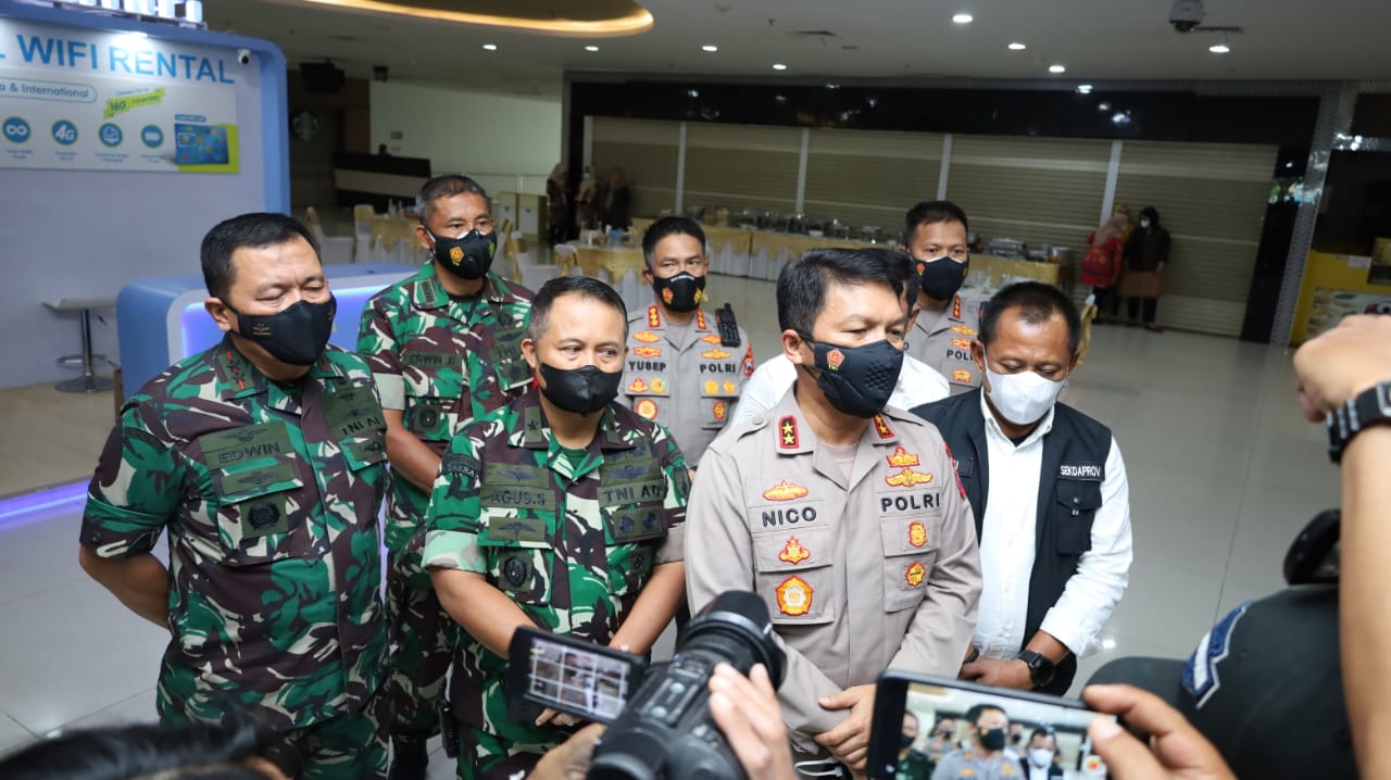 Forkopimda Jatim interaktif virtual dalam launching Aplikasi Monitoring Karantina Presisi Bandara Juanda