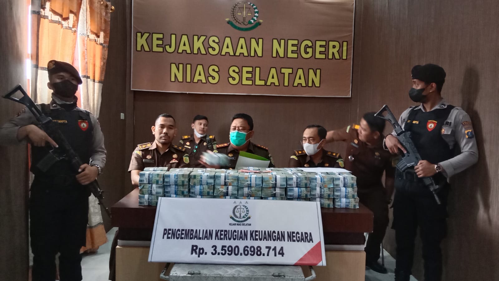 Awal 2022, Kejari Nisel Selamatkan Uang Negara Rp3,5 Miliar Lebih