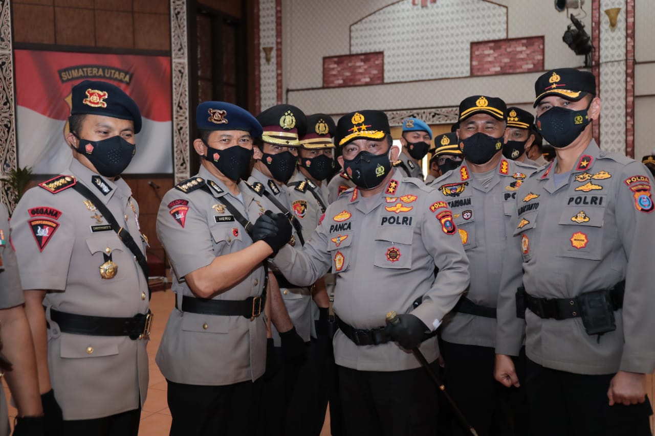 Kapolda Sumut Serah Terimakan Jabatan PJU