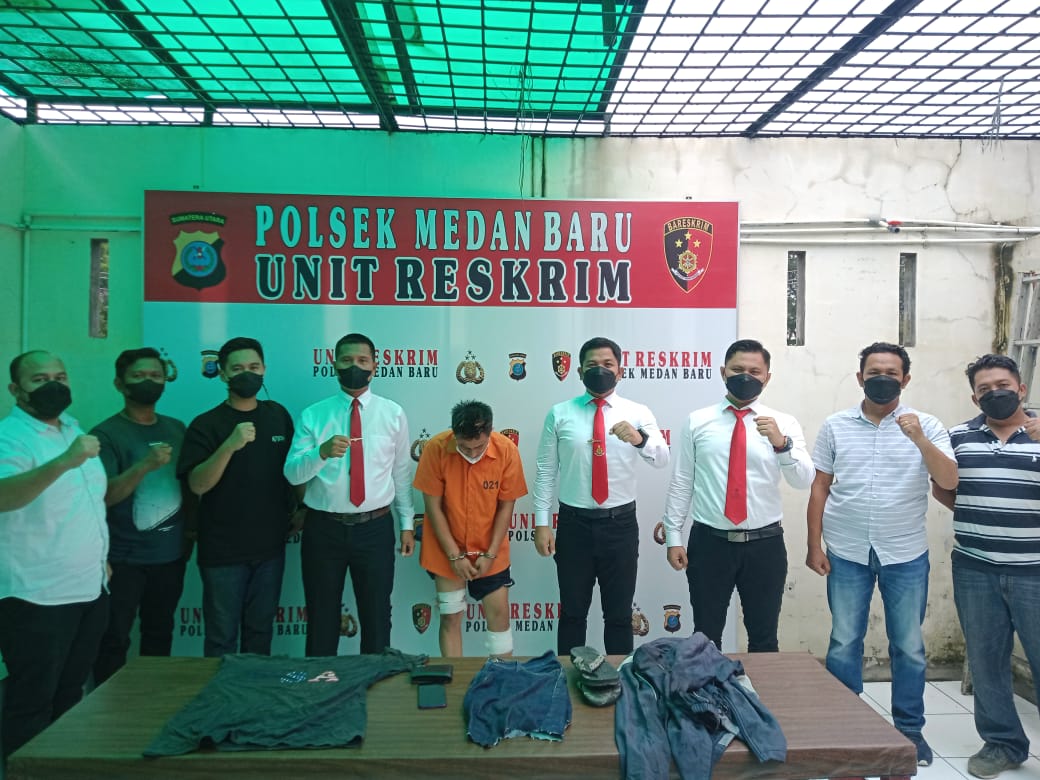 Door!! Reskrim Polsek Medan Baru Lumpuhkan Residivis Pelaku Curas