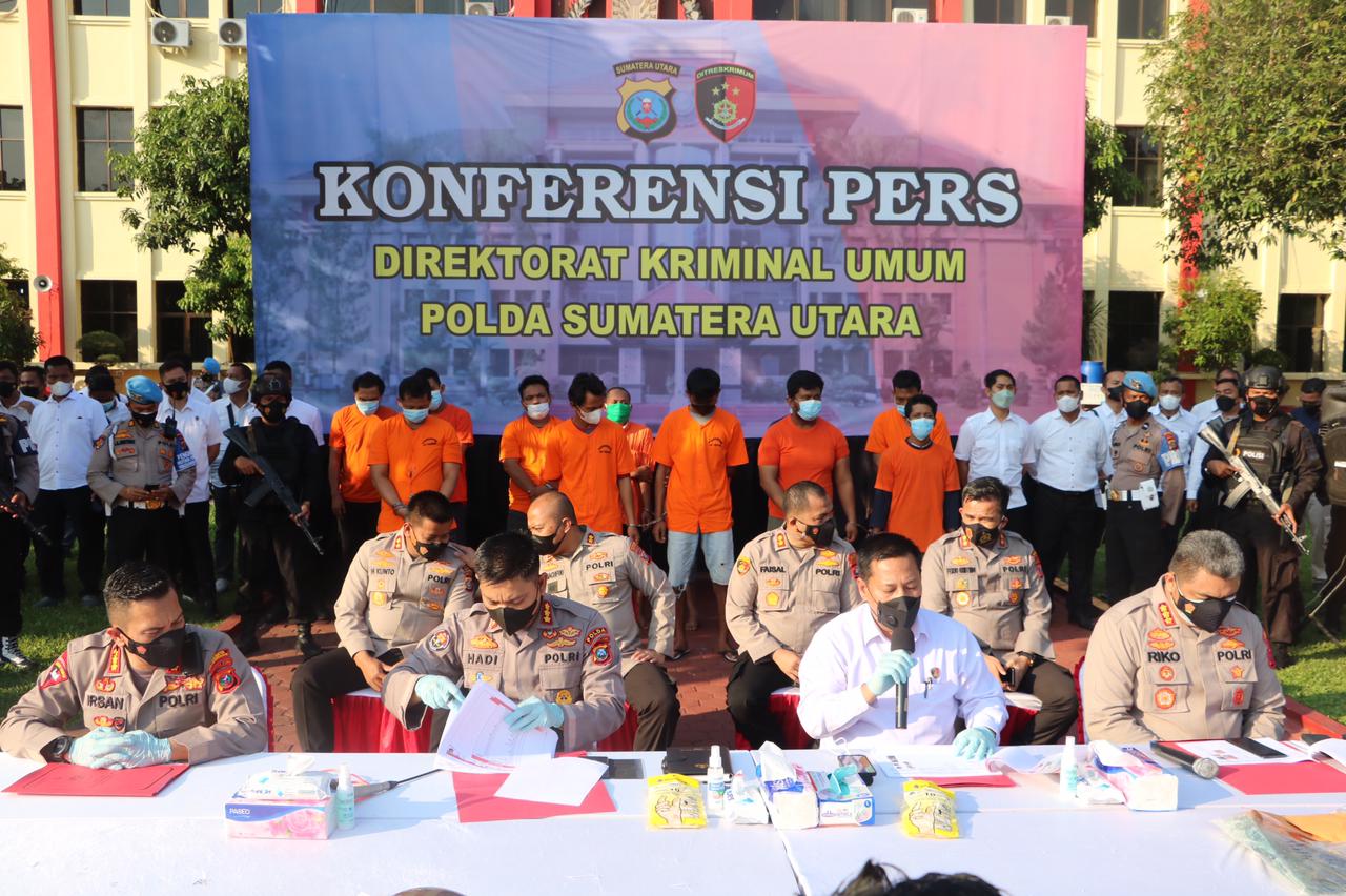 Polda Sumut dan Polres Penyangga Jawab Keraguan Masyarakat Tangkap 63 Pelaku Begal, 5 Ditembak
