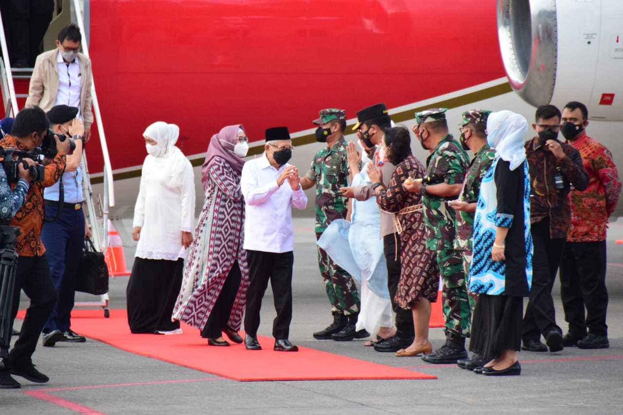 Forkopimda Jatim Dampingi Kunjungan Kerja Wapres RI di Madura