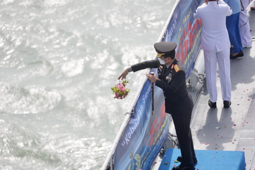 Forkopimda Jatim Ikuti Pelaksanaan Upacara Memperingati Hari Dharma Samudera