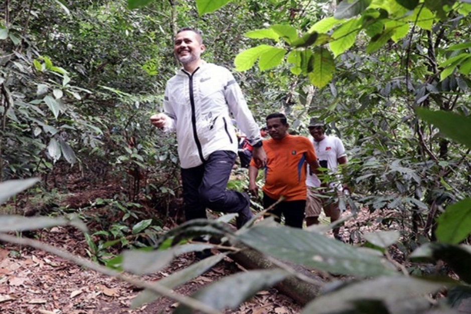 Wagubsu Tinjau Lokasi Rehabilitasi dan Feeding Orang Utan di Bukit Lawang