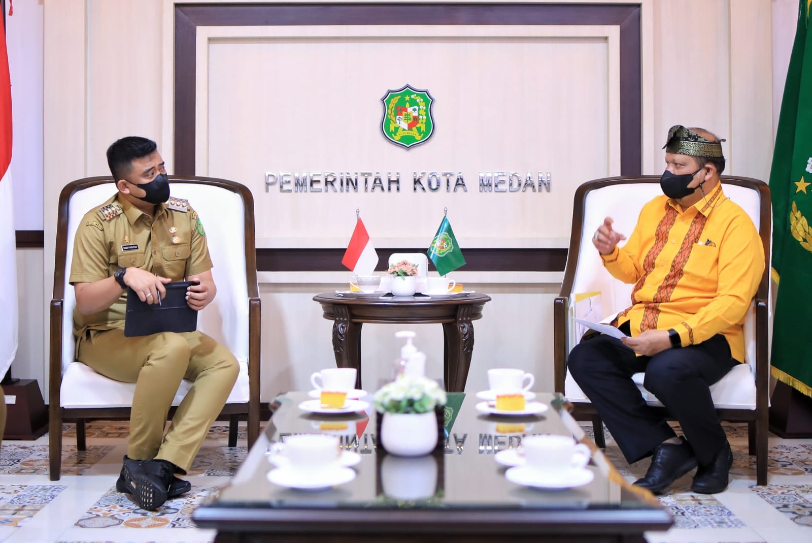 Bertemu Rektor Panca Budi Rektor, Dr. H. Muhammad Isa Indrawan, Ini kata Walikota Medan Bobby Nasution