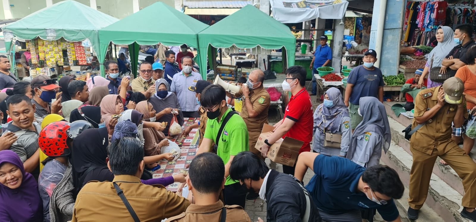 Pemko Medan Kembali Menggelar Operasi Pasar Murah Minyak Goreng Rp.14.000