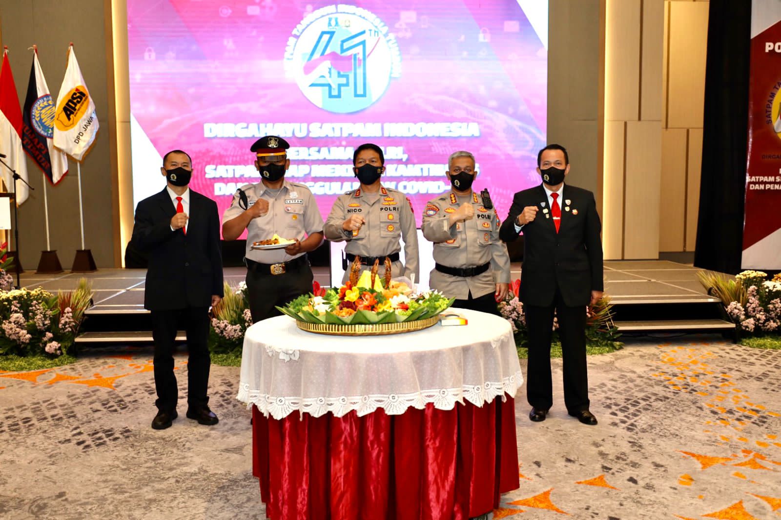 Syukuran HUT Satpam ke 41, Kapolda Jatim: Libatkan Satpam dalam Penegakan Prokes di Lingkungan Kerja