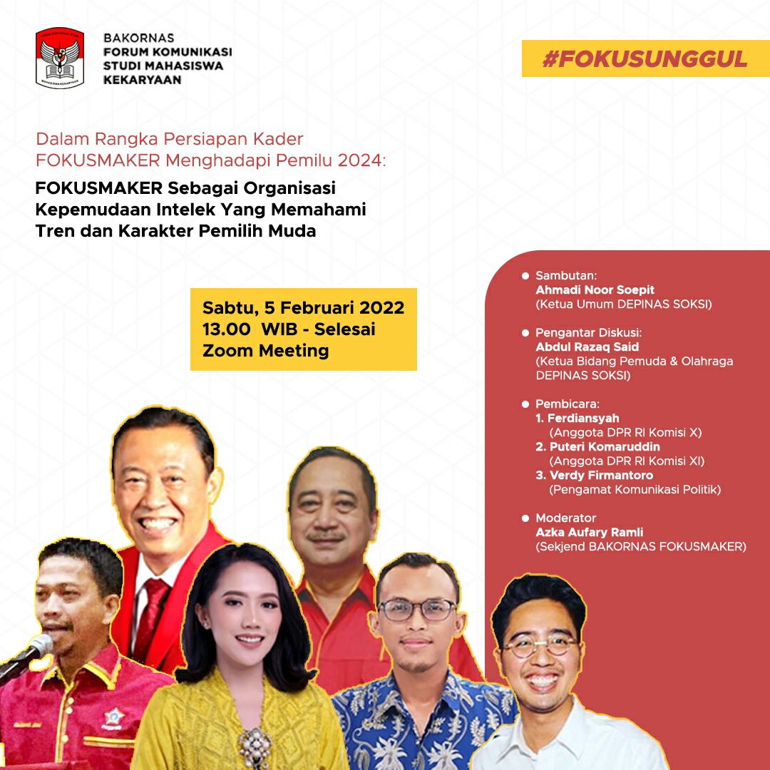 *Azka Aufary Ramli : FOKUSMAKER siapkan kader terbaiknya melalui program #FOKUSUNGGUL*