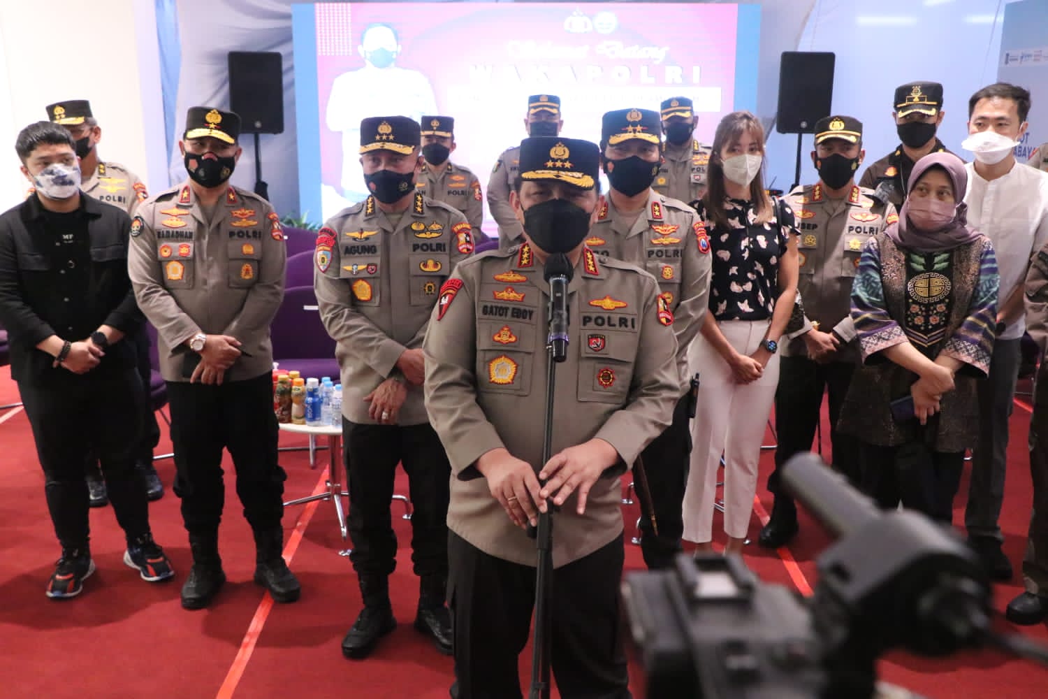 Kunker Wakapolri dan Irwasum di Jatim, Wakapolri: Terima kasih di Jawa Timur Vaksinasi Anak Sudah Baik