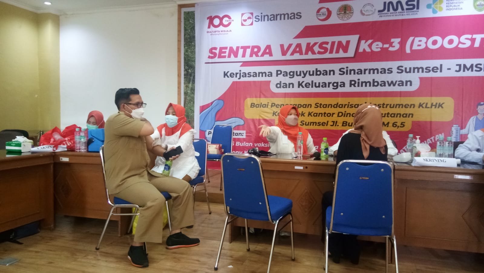 Paguyuban Sinarmas dan JMSI Sumsel  Gelar Vaksinasi Booster