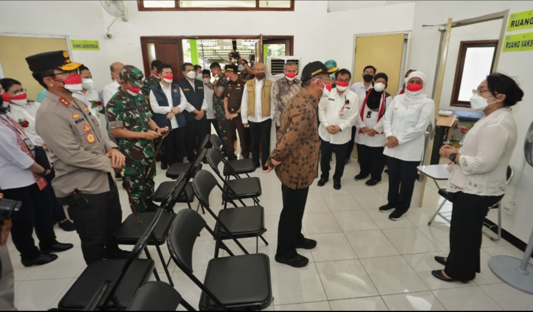 Menko PMK bersama Forkopimda Jatim Hadiri Pencanangan Uji Klinis Fase 1 Vaksin Merah Putih di RSUD Dr Soetomo Surabaya