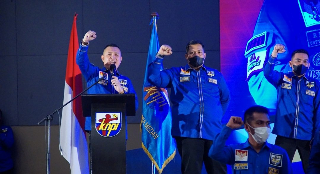 Pelantikan dan Rakerda KNPI Medan, Riza Usty Siregar : Siap Berkolaborasi, Pemuda Tak Boleh Cengeng