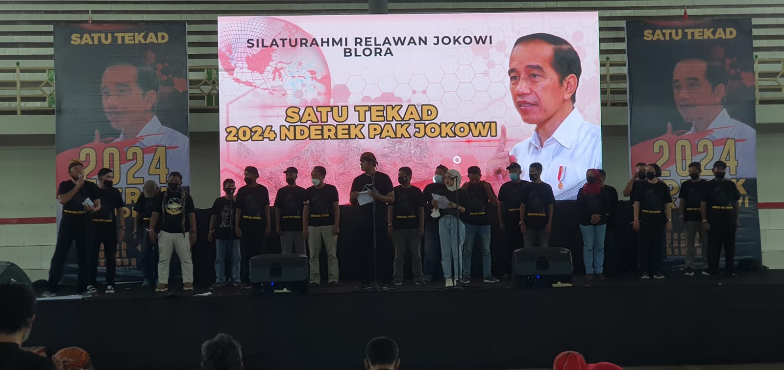 Relawan Berkumpul di Blora, Pastikan 2024 Tegak Lurus Kawal Jokowi