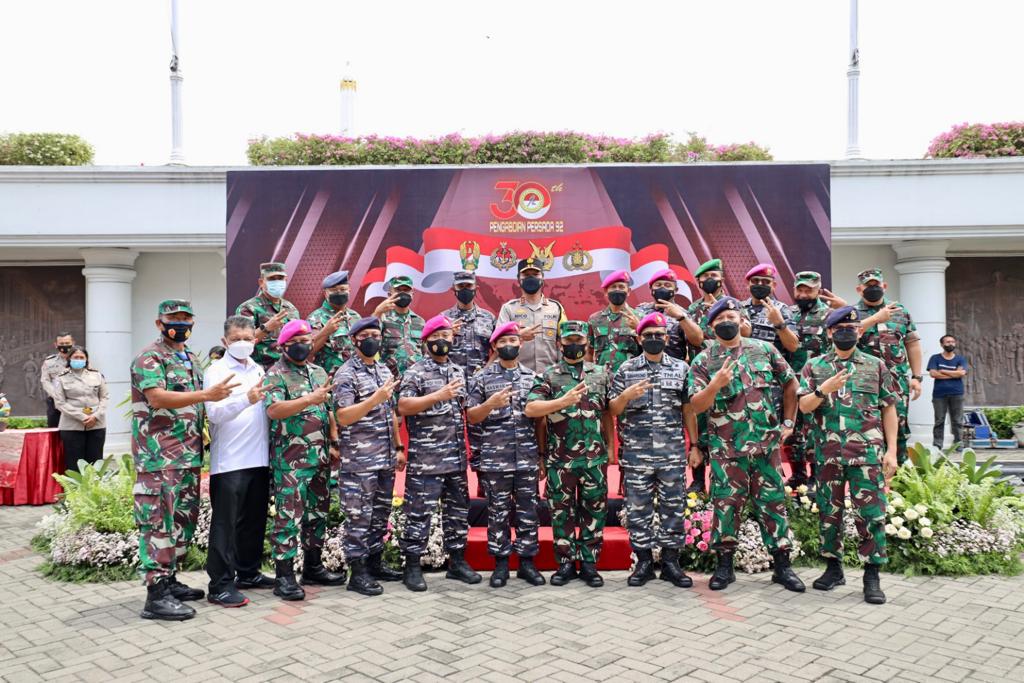 Pemberangkatan Bakti Sosial 30 Tahun Pengabdian Persada AKABRI 92 Jawa Timur